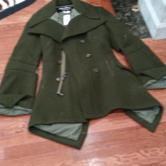 Comme Des Garcons olive green deconstruction jacke - Picture 5 of 16